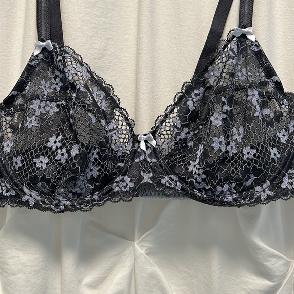 Adore Me Bra 40C Gray lace - Picture 2 of 8